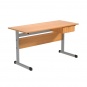 Lehrertisch, 130x65 cm (B/T), 76 cm hoch, Platte: Melamin, ABS-Kante, 